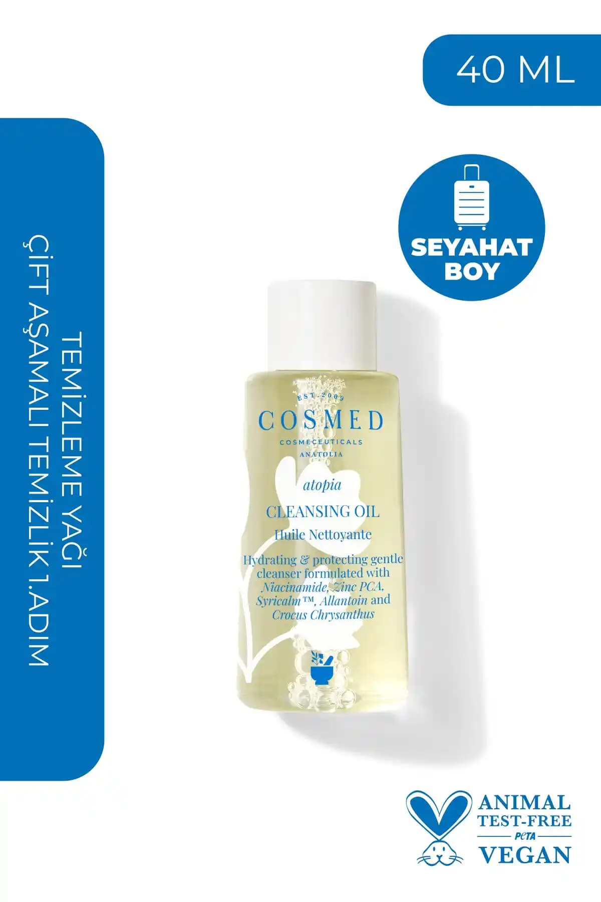 COSMED Cleansing Oil ile Hassas ve Kuru Ciltler İçin Etkili Temizlik Çözümü