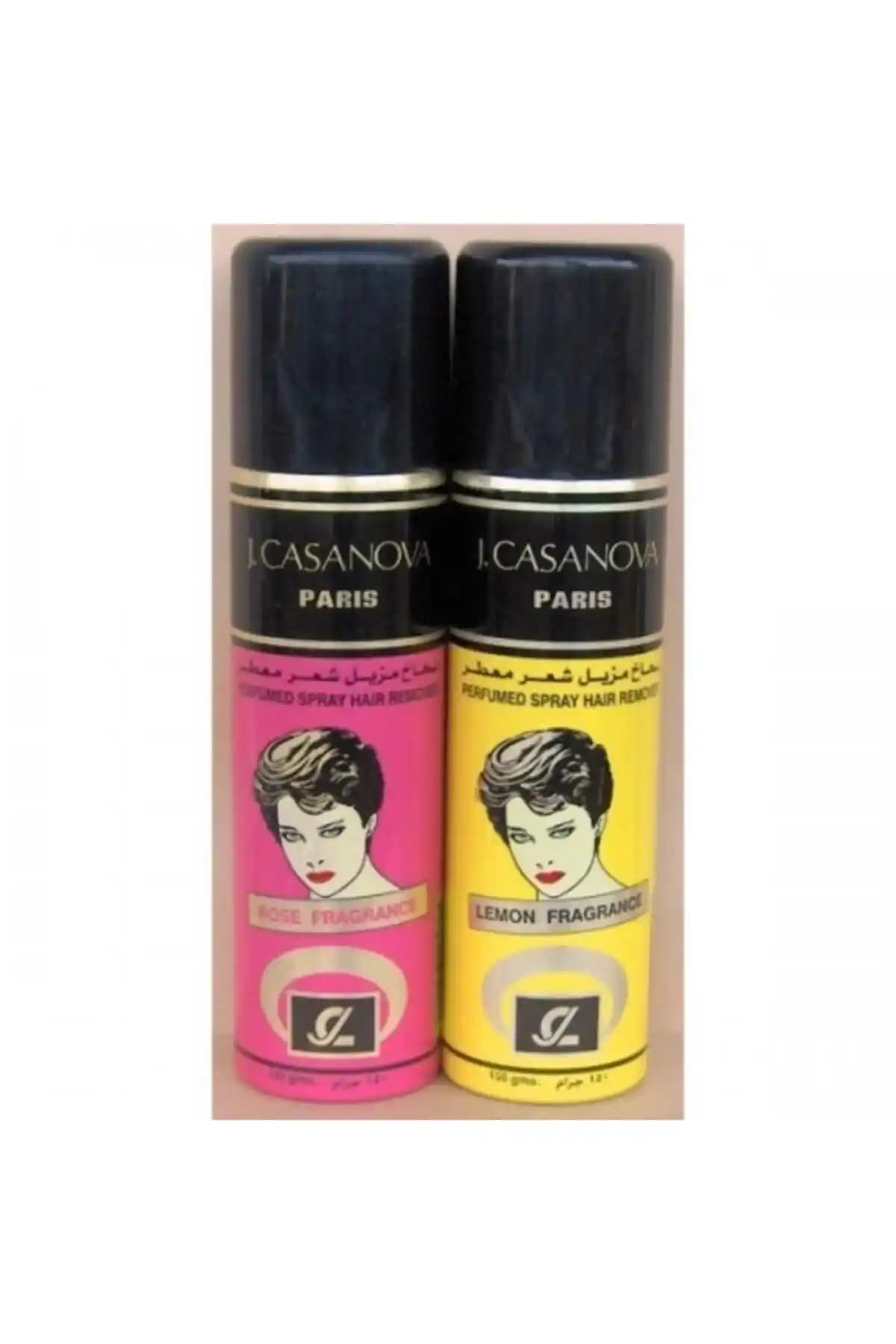 Deotak J. Casanova Paris Tüy Dökücü Sprey Gül Rose 150 Gr 2'li Paket Organik ve Hassas Ciltler İçin