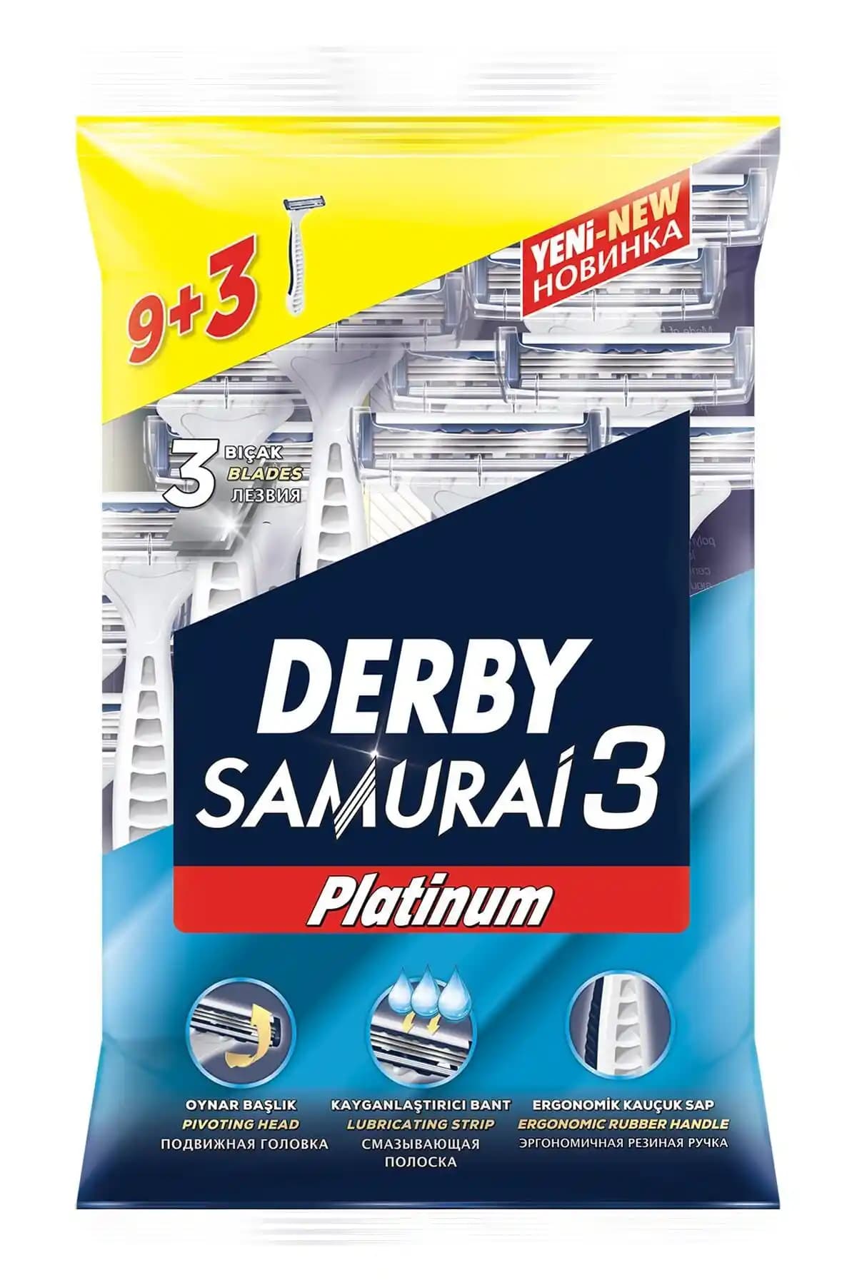 Derby Samurai 3 Platinum Tıraş Bıçağı: Uzun Ömürlü ve Konforlu Tıraş Deneyimi
