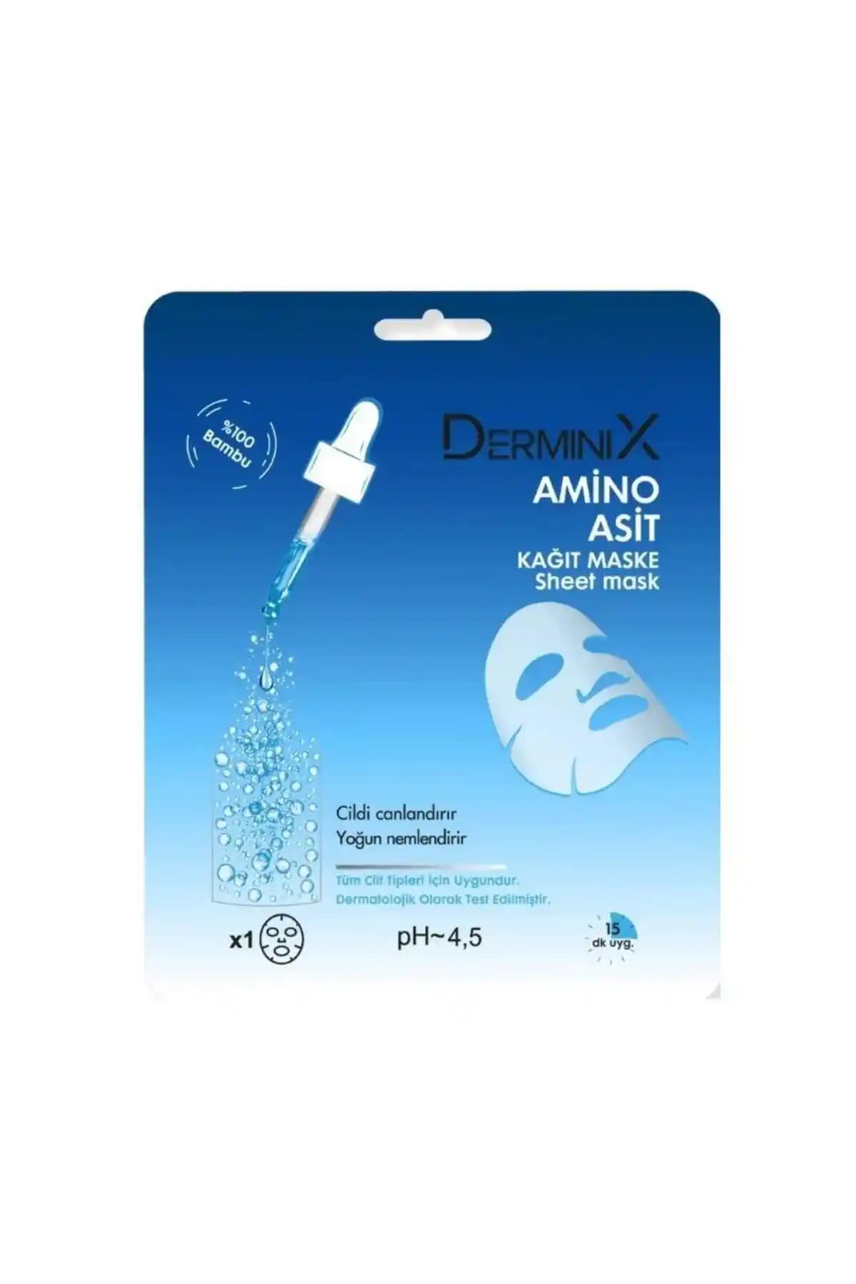 Derminix Amino Asit Kağıt Maskesi: Cilt Yenileme ve Nemlendirme İçin Etkili Çözüm