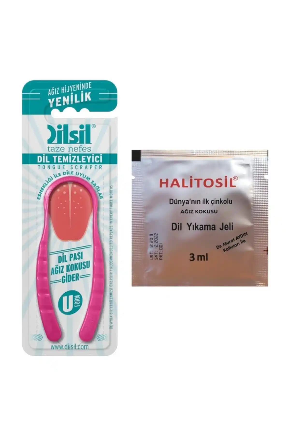 Dilsil Pembe Renk Ağız Kokusu Önleyici Dil Temizleyici ve Halitosil Jeli Özellikleri