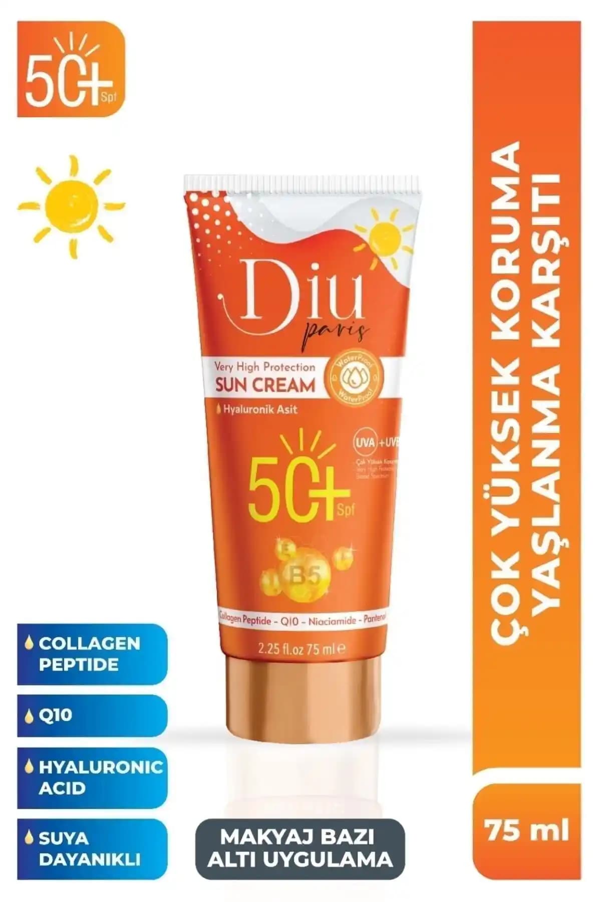 Diu Paris SPF 50 Güneş Kremi: Yüksek Koruma ve Çevre Dostu Cilt Bakımı Ürünü
