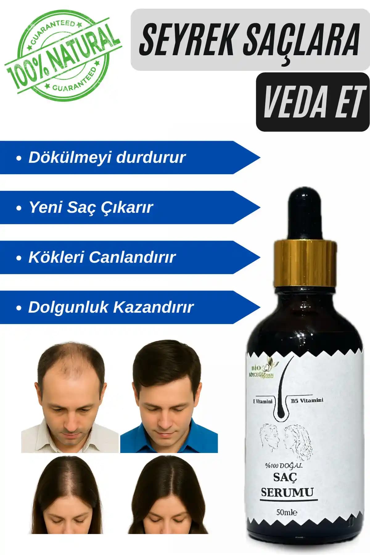 Doğal ve Güçlendirici Saç Serumu ile Saç Sağlığınızı Destekleyin