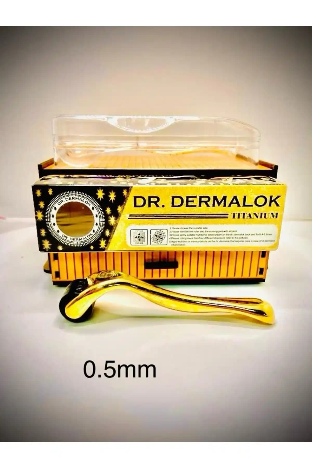 Dr.Dermalok Dermaroller Gold Professional 0.5mm ile Saç ve Cilt Bakımında Yenilikçi Çözüm