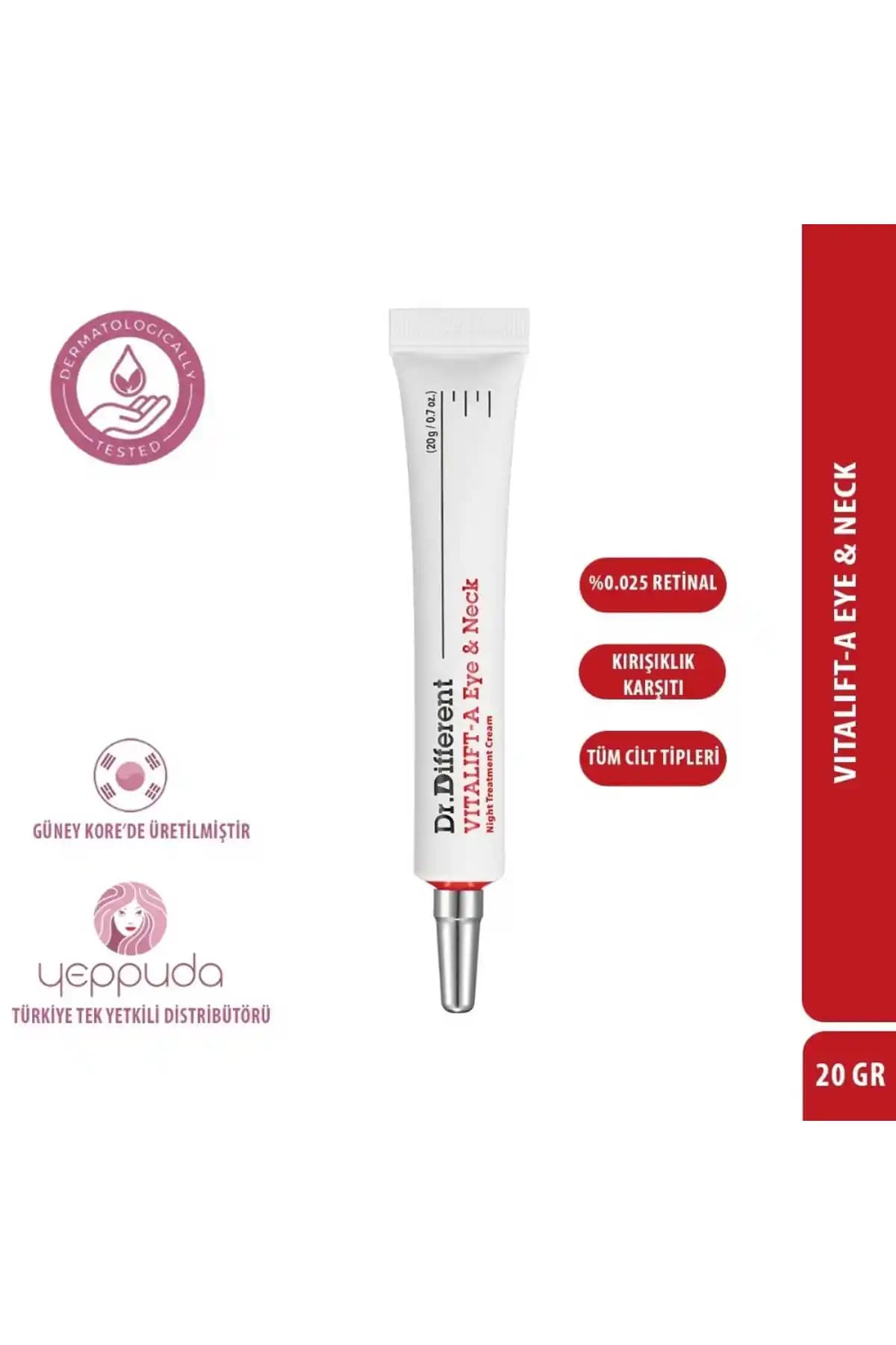 Dr.Different Vitalift-a Göz ve Boyun Kremi Yaşlanma Karşıtı Etkileri ve Özellikleri