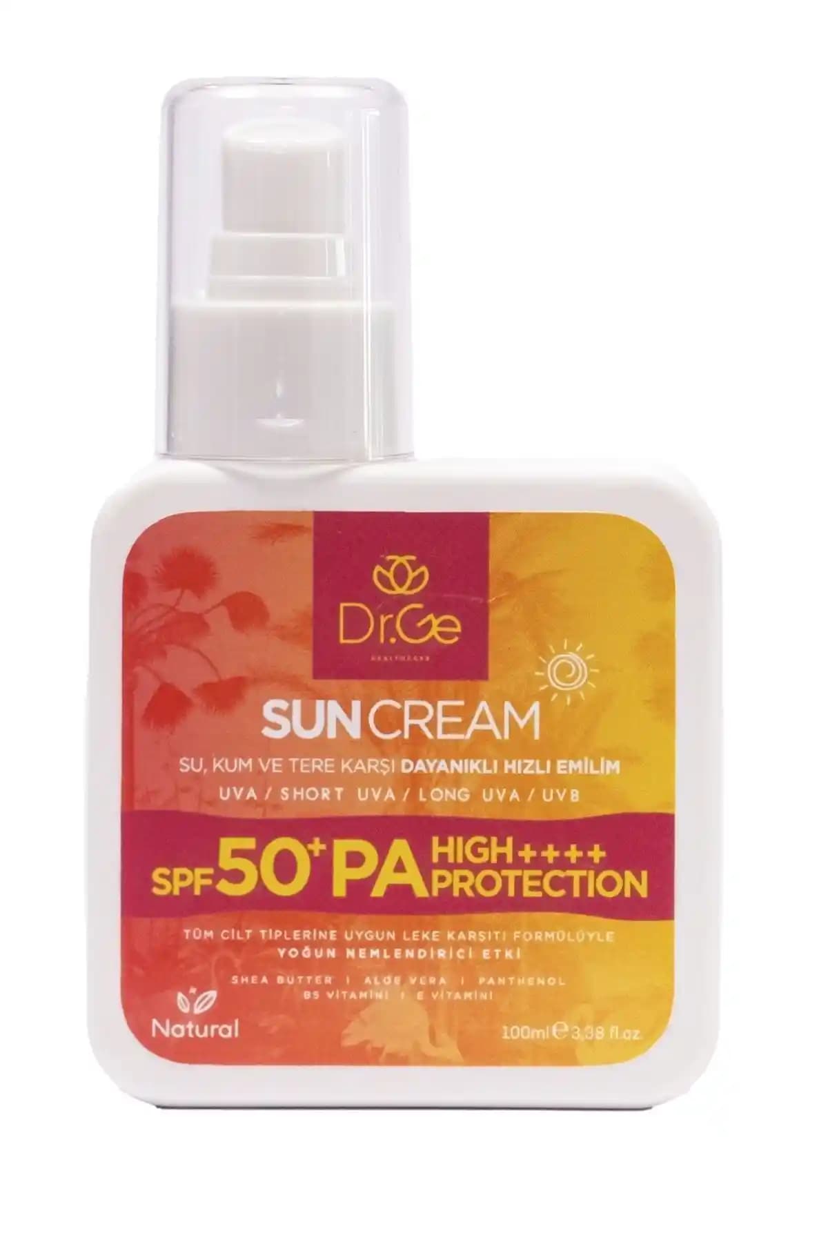 DR GE Dr.ge Vücut Güneş Kremi SPF 50+ Güçlü ve Hassas Ciltler İçin Koruma Sağlar