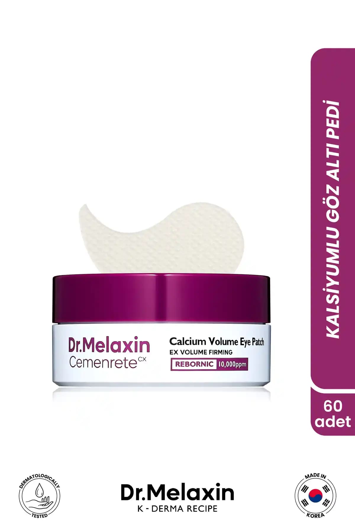 Dr.Melaxin Kalsiyum İçerikli Göz Altı Pedi: Yaşlanma ve Kırışıklıklara Karşı Etkili Bakım Çözümü