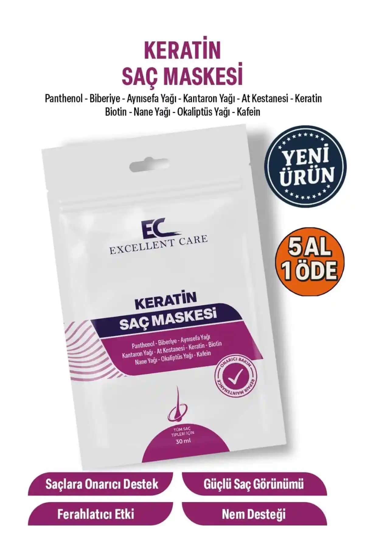 e&ç Excellent Care Keratin Saç Maskesi: Saçlara Güç ve Parlaklık Kazandıran Bakım Ürünü