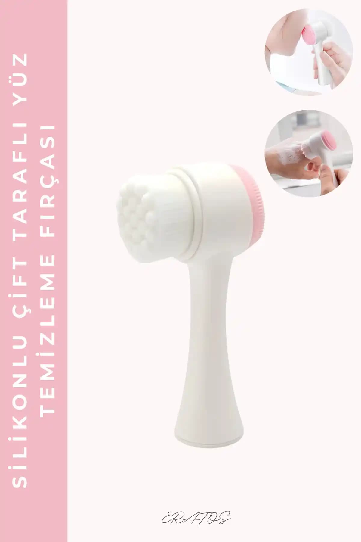 ERATOS Çift Taraflı Yüz Temizleme Fırçası: Derinlemesine Temizlik ve Cilt Sağlığı İçin Yenilikçi Çözüm