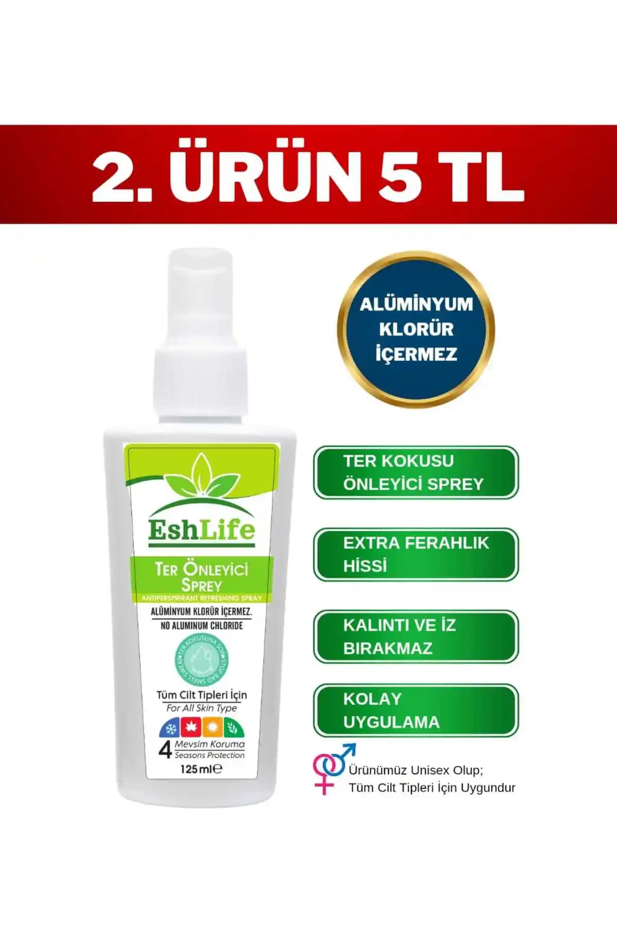 EshLife Ter Kokusu Önleyici Sprey: Gün Boyu Ferahlık ve Güvenilir Koruma