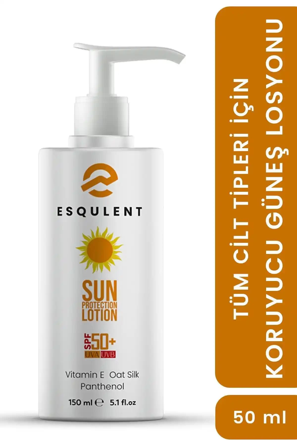 Esqulent Yüksek Koruma Güneş Losyonu SPF 50: Hassas Ciltler İçin Güvenilir Koruma ve Nemlendirme