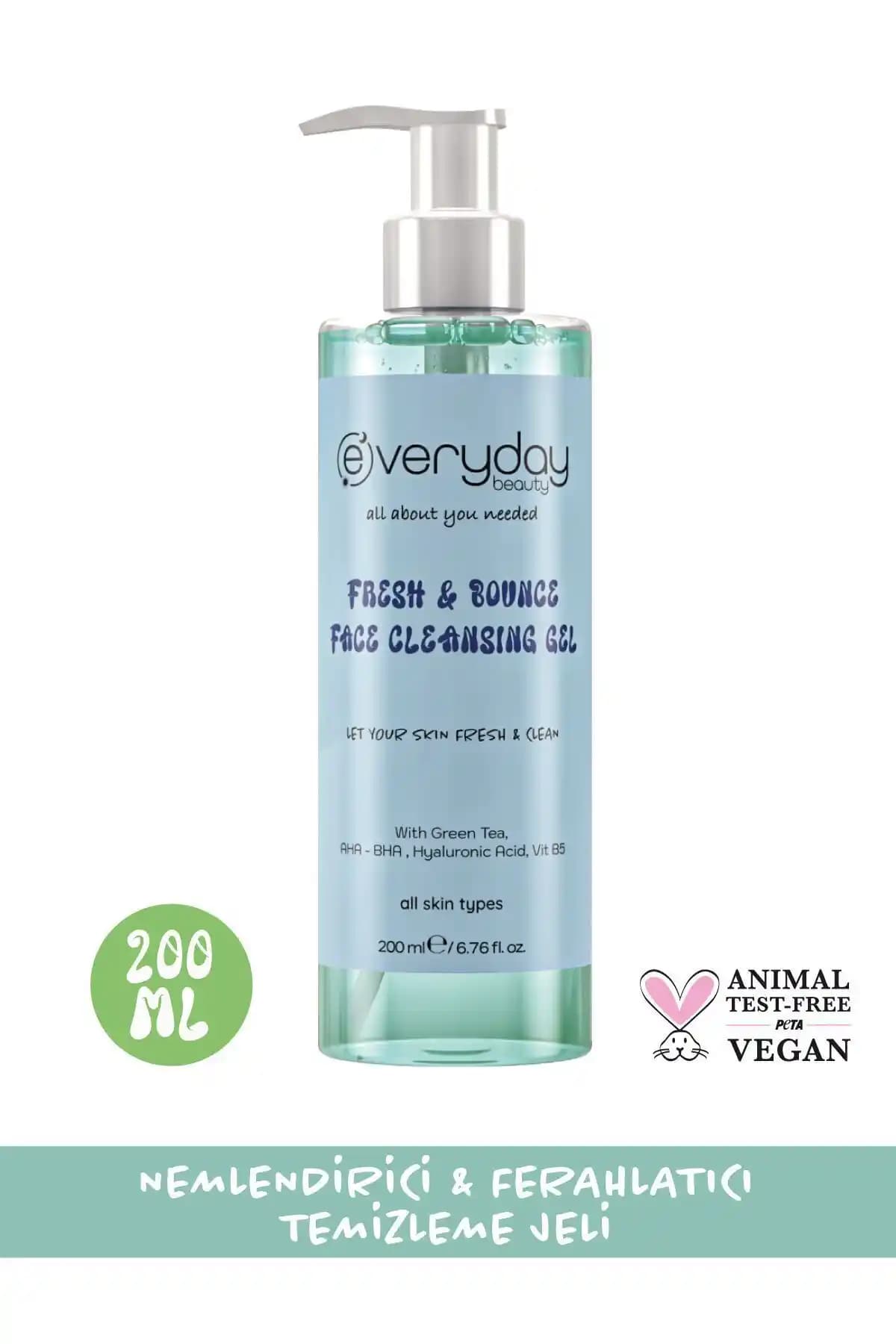 Everyday Beauty Fresh Bounce Jel: Çok Yönlü Temizlik ve Gözenek Sıkılaştırıcı Çözüm