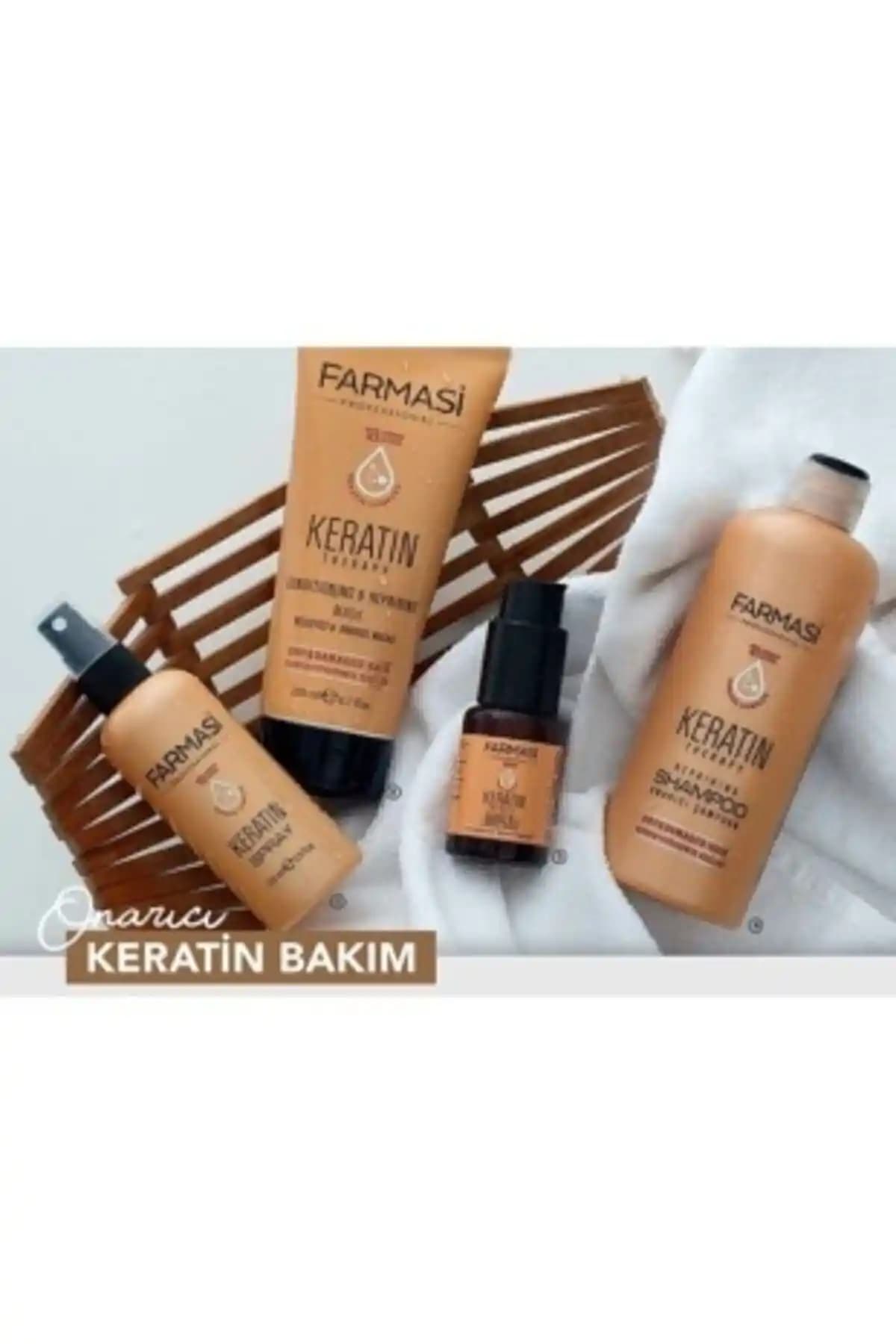 Farmasi Keratin Therapy 4'lü Onarıcı Saç Bakım Seti: Sağlıklı ve Parlak Saçlar İçin Güçlü Çözüm