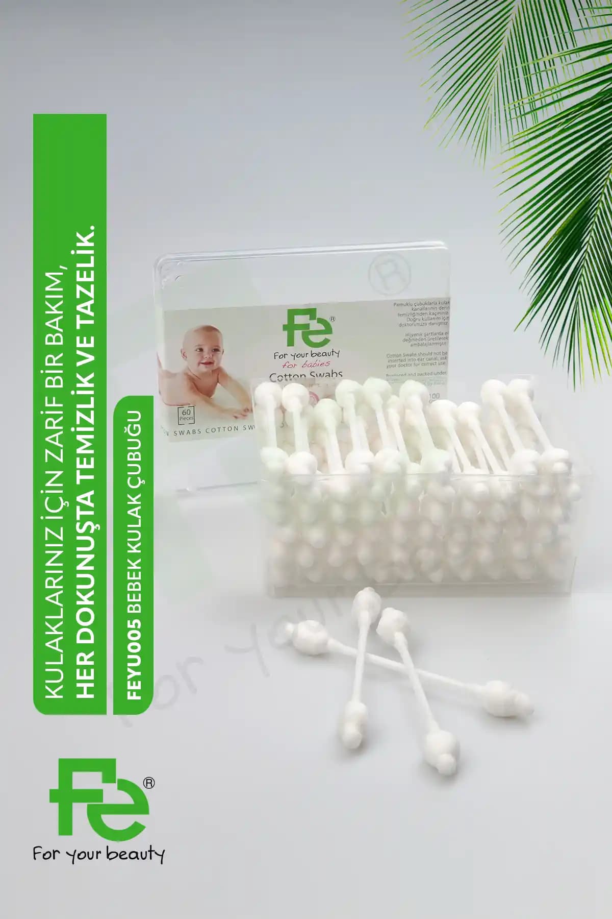 Fe Baby Bebek Kulak Temizleme Çubuğu Güvenli ve Etkili Kulak Bakım Çözümü Türkiye Menşeli