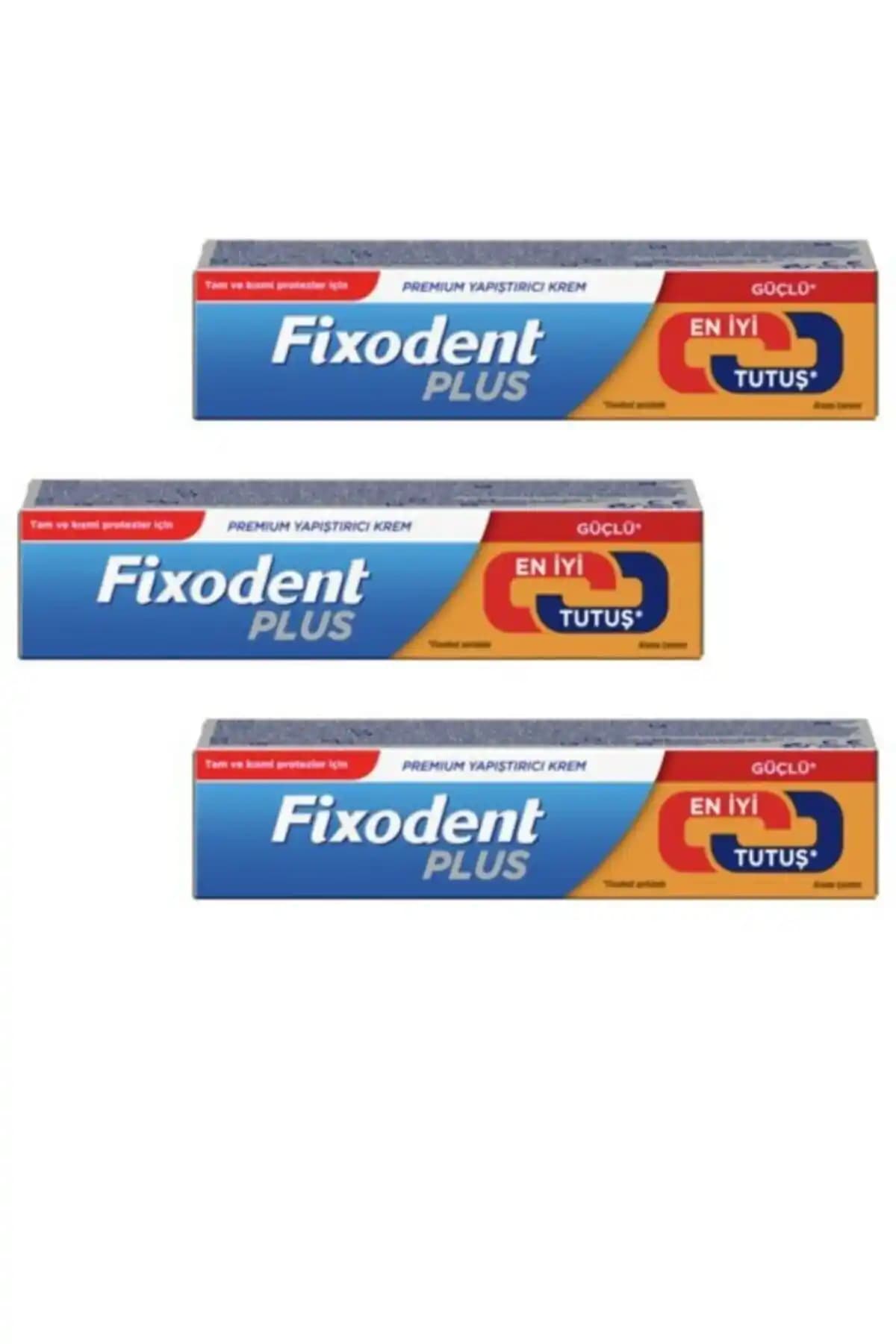 Fixodent Premium Best Hold 40 Gr 3'lü Güvenilir Organik Diş Protezi Yapıştırıcısı