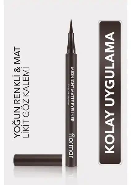 Flormar Midnight Matte ve Extreme Tattoo Jel Göz Kalemi Karşılaştırması