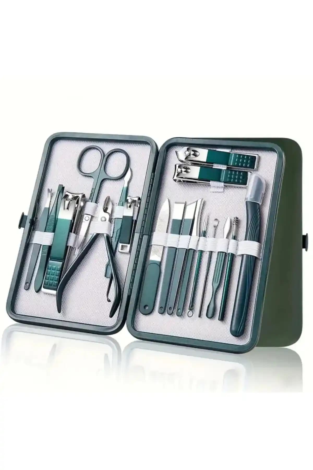 Fontenay Profesyonel Çantalı 18 Parça Tırnak Bakım Seti ile El ve Ayak Bakımınızı Geliştirin