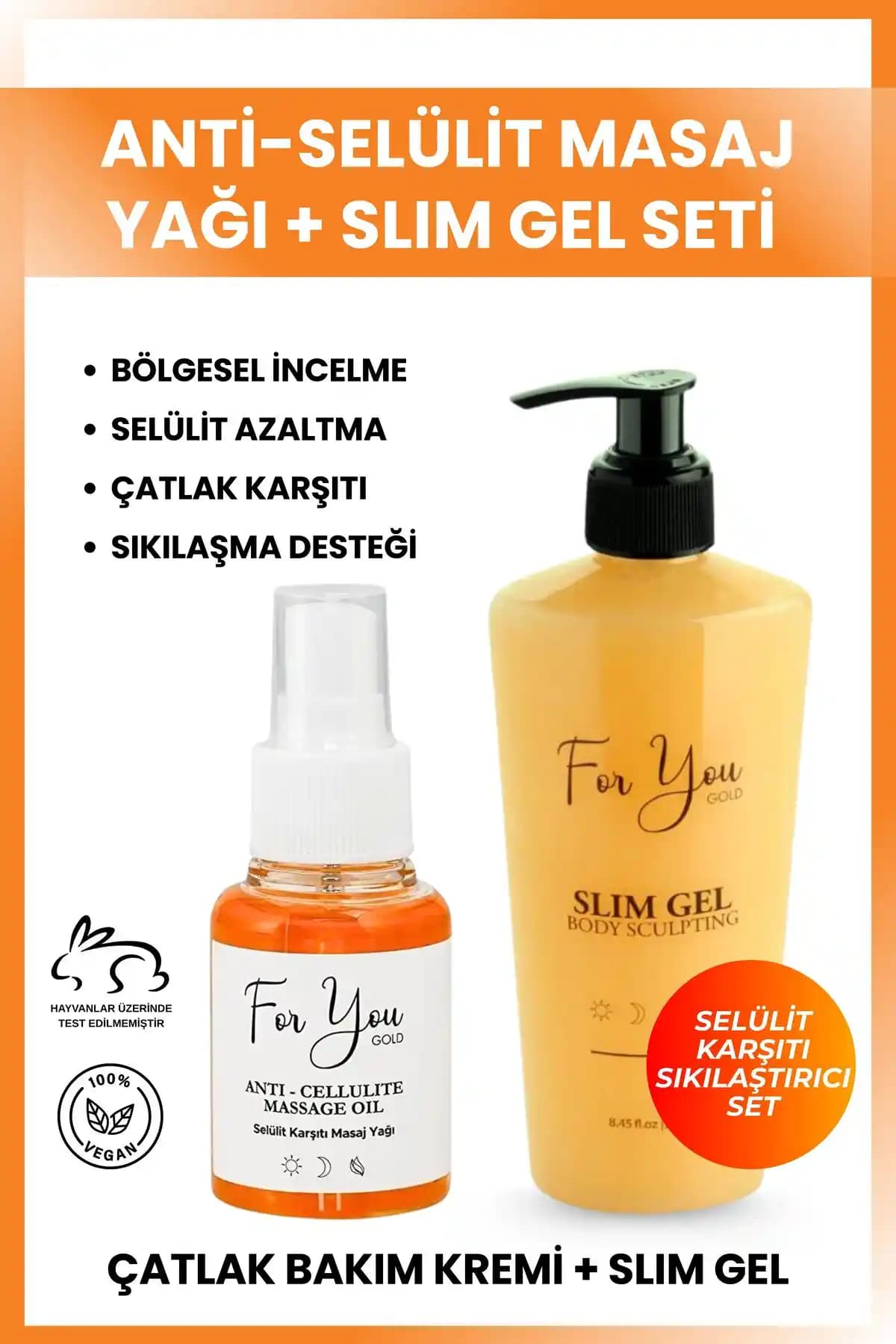 For You Gold Slim Jel: Selülit Azaltıcı ve Cilt Sıkılaştırıcı Pratik Çözüm