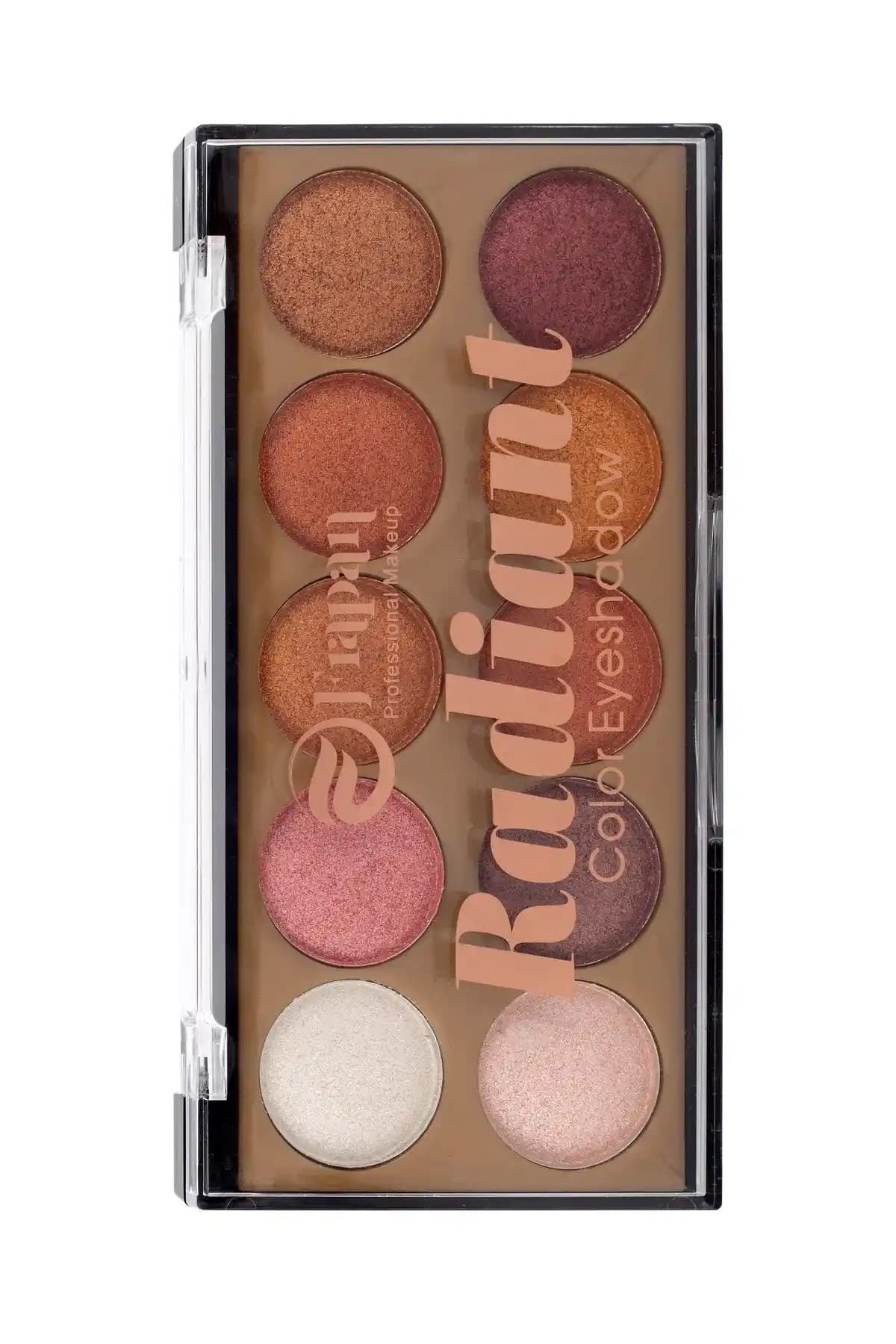 Frapan Radiant 10 Renkli Diamond Göz Farı Paleti Kalıcı ve Yüksek Pigmentasyonlu