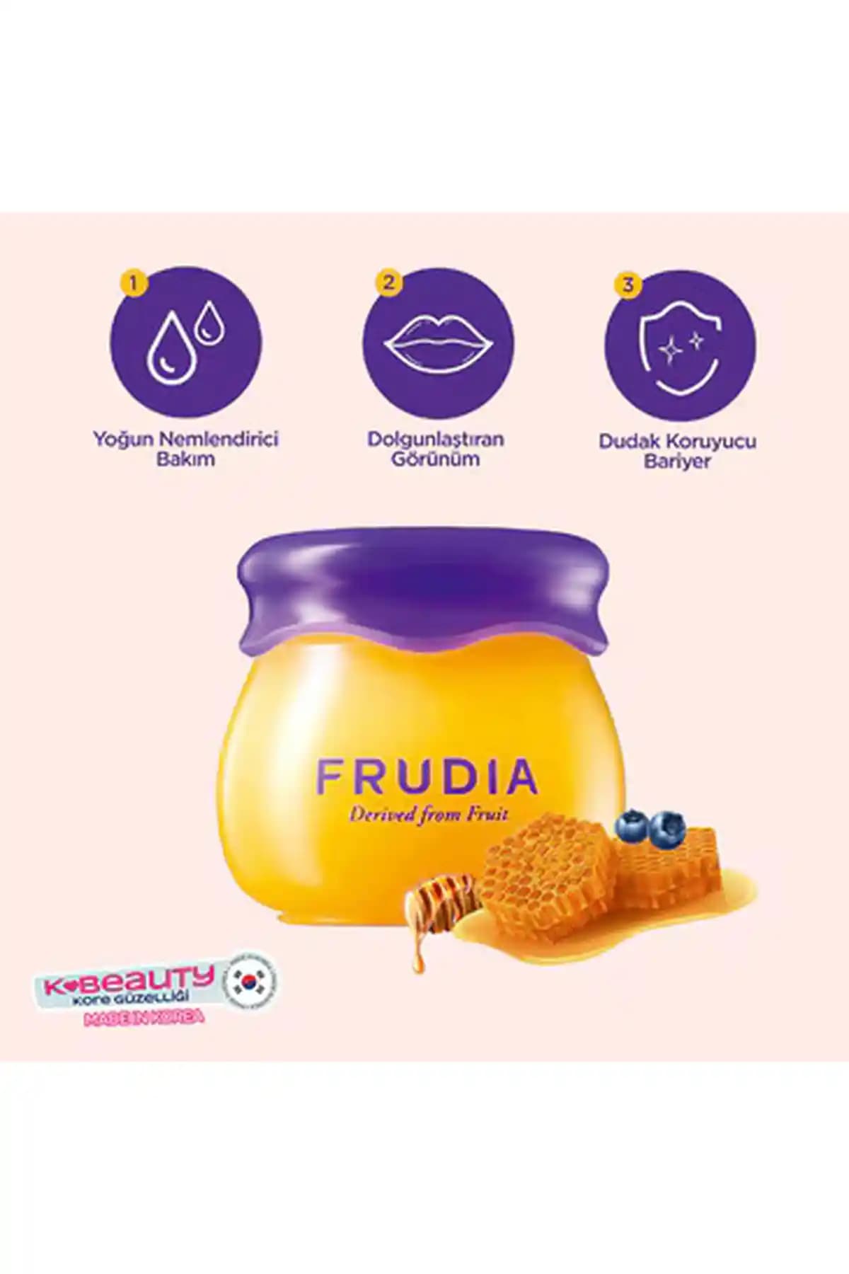 Frudia Blueberry Dudak Balmı: Doğal İçeriklerle Kuru ve Çatlamış Dudaklara Nem ve Yumuşaklık