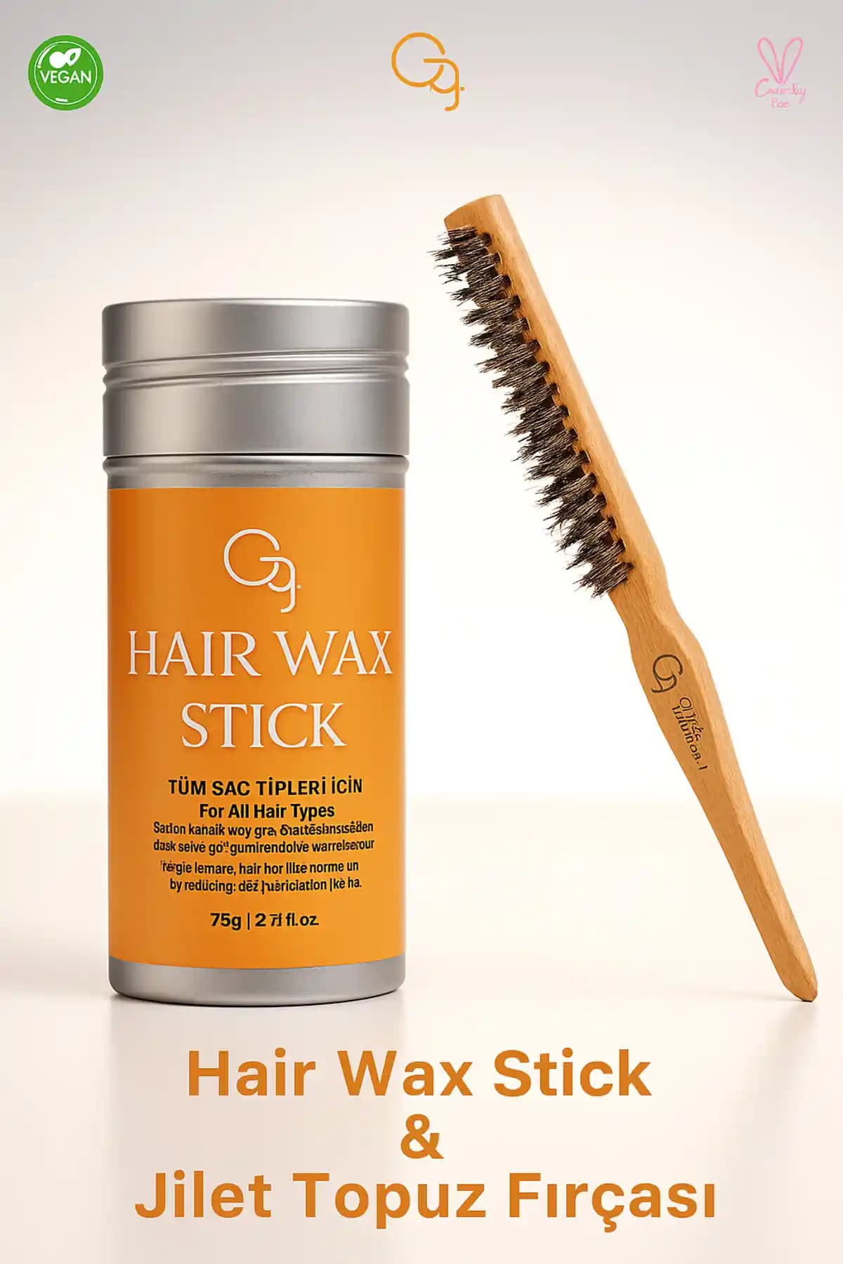 G.G. Glam & Glamorous Saç Wax Stick: Organik Formüllü Pratik Saç Şekillendirme Çözümü