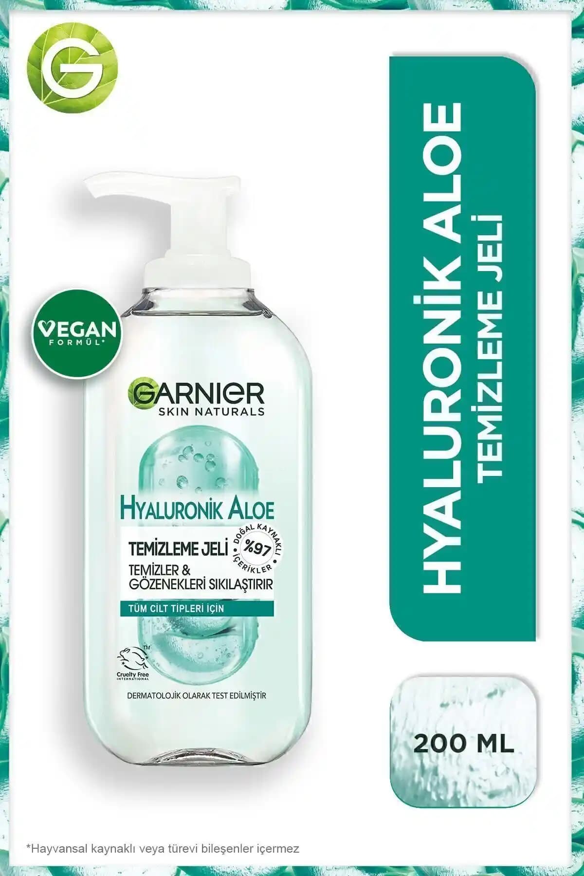 Garnier Hyaluronik Aloe Temizleme Jeli: Derinlemesine Temizlik ve Gözenek Sıkılaştırıcı Özellikler