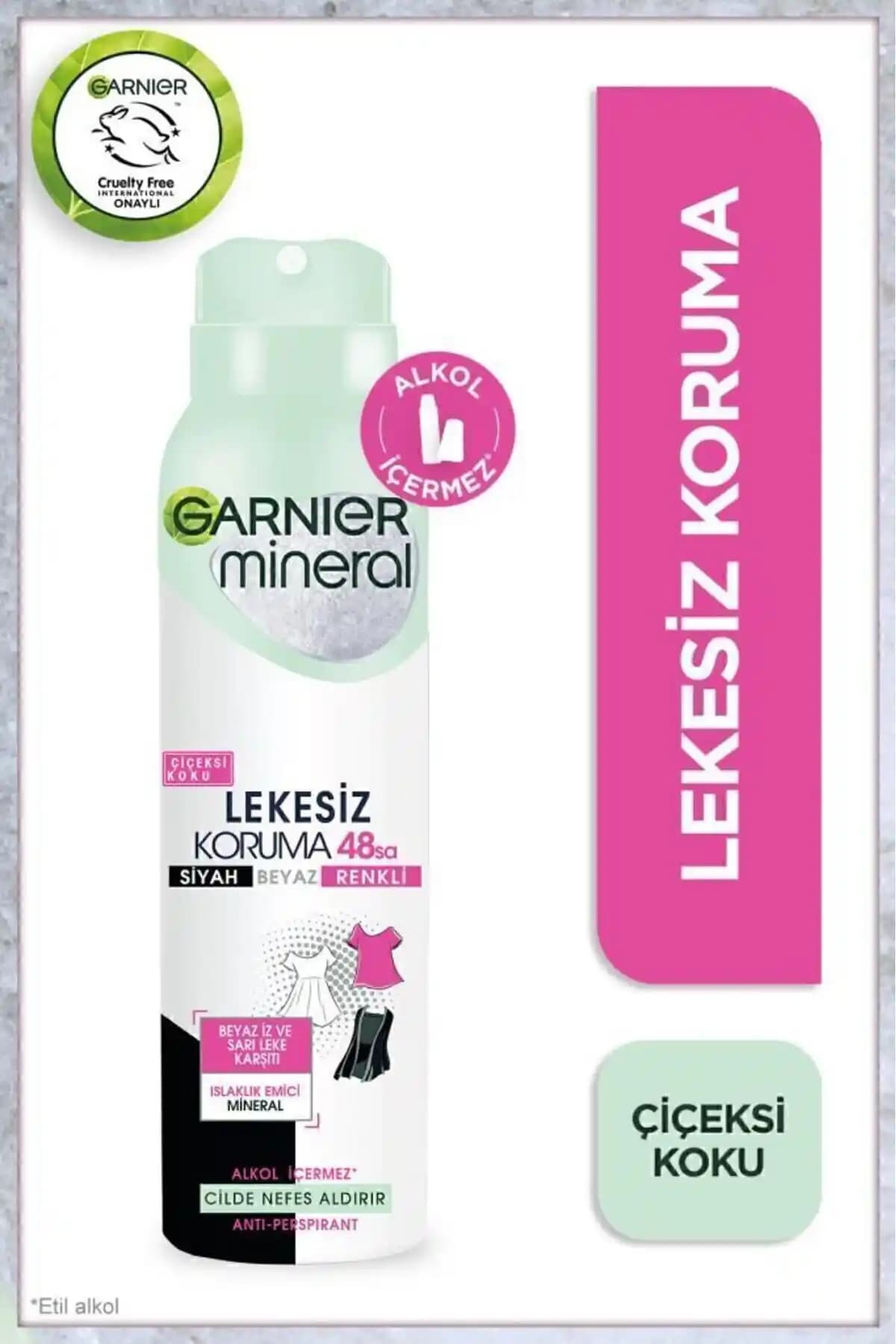 Garnier Mineral Lekesiz Koruma Sprey Deodorant: Günlük Kullanım İçin Etkili ve Doğal Çözüm