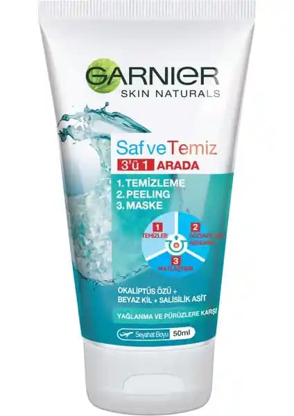 Garnier Mini Saf & Temiz 3'ü Bir Arada: Pratik ve Çok Fonksiyonlu Cilt Bakım Ürünü