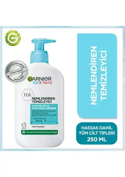 Garnier Saf&Temiz Nemlendiren Temizleyici: Hassas ve Karma Ciltler İçin Etkili Temizlik ve Nem Sağlayıcı