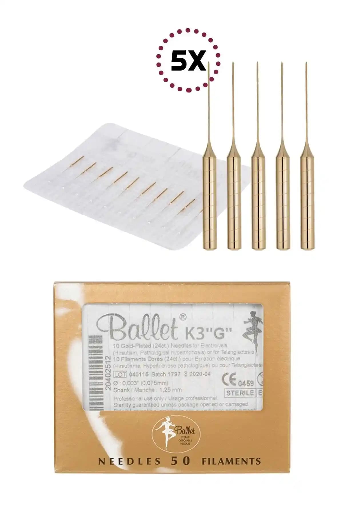 Genel Markalar 5 Adet K3 Altın Epilasyon Iğnesi: Yüksek Kalite ve Güvenle Kullanım