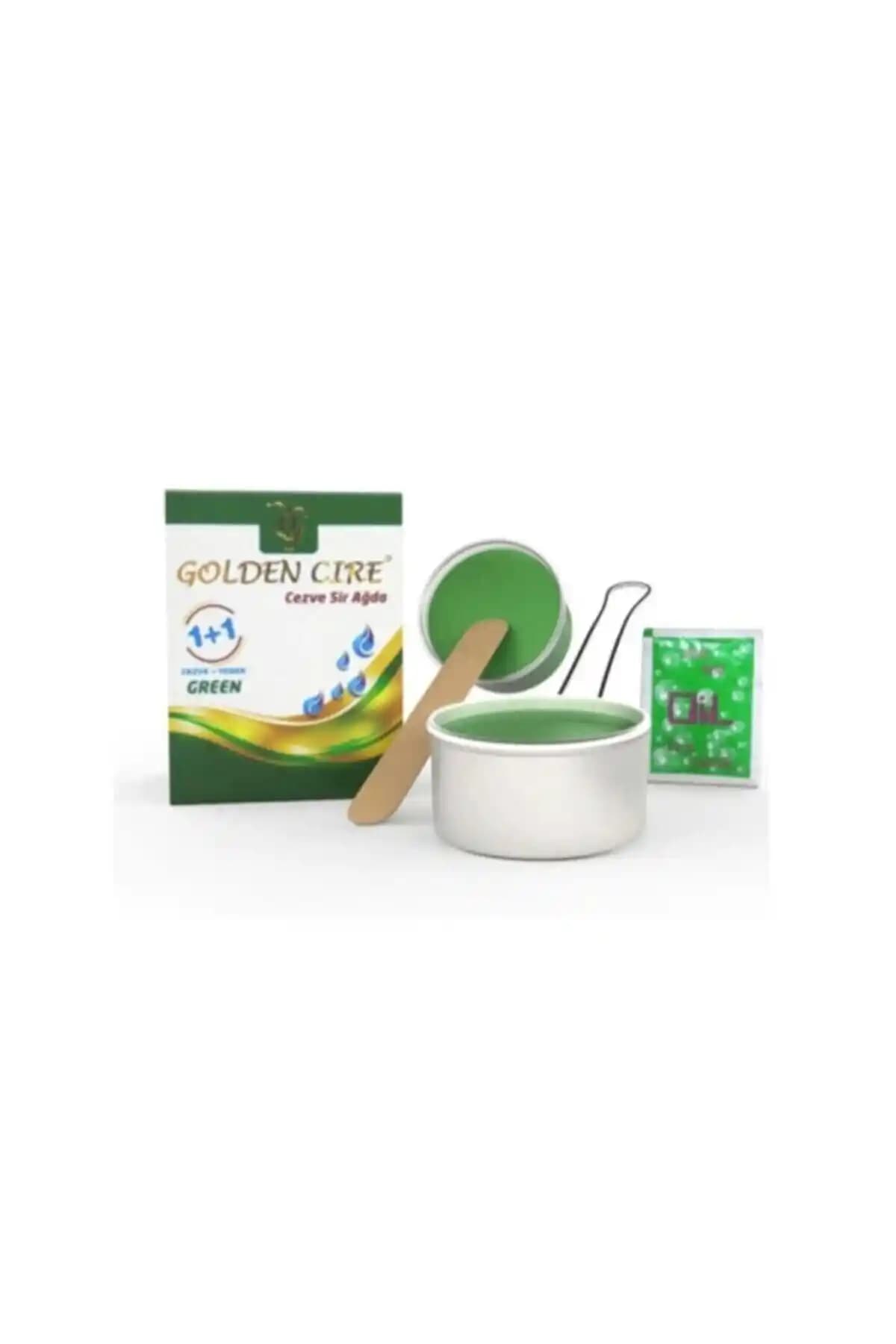 Genel Markalar Cezve Sir Ağda 1+1 Yeşil: Hassas Ciltler İçin Ekonomik ve Etkili Tüy Dökücü Çözüm