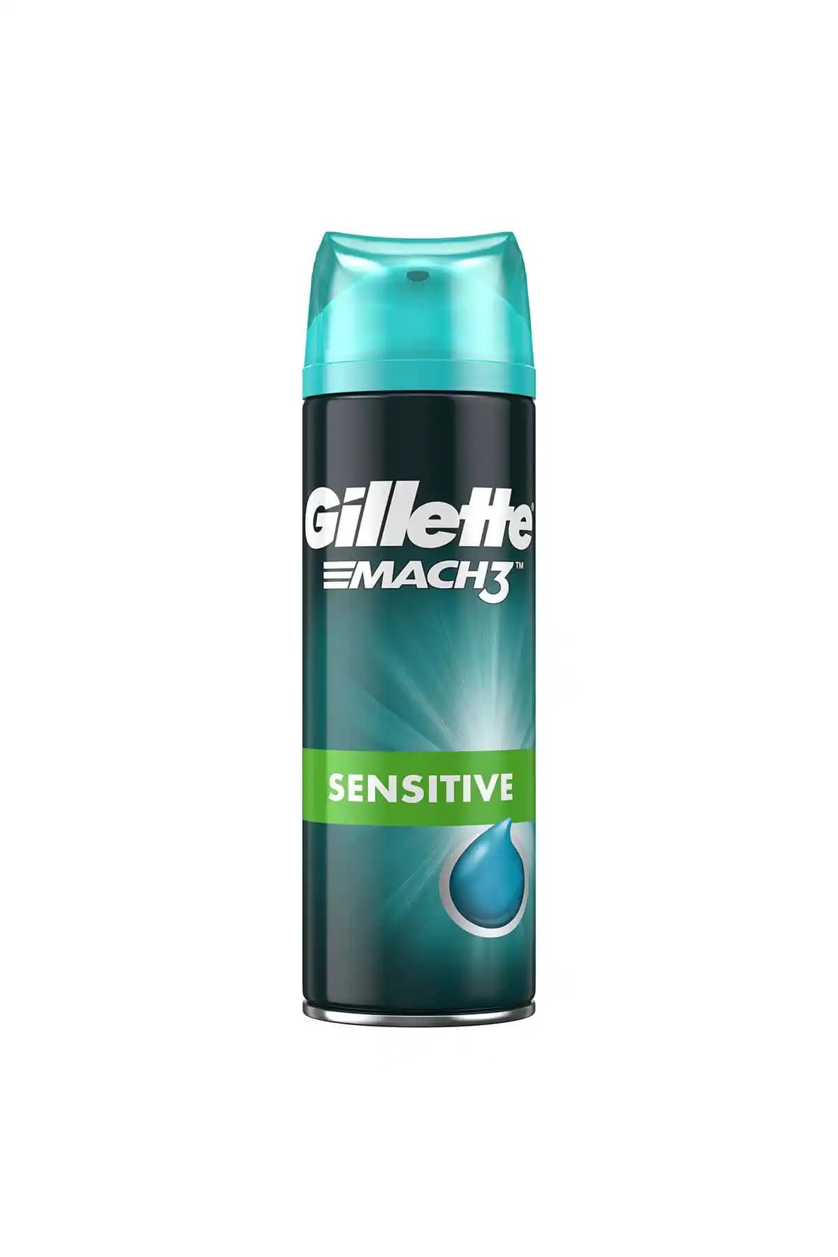 Gillette Mach3 Sensitive Tıraş Jeli Hassas Ciltler İçin Tahrişi Önleyici ve Konforlu Kullanım