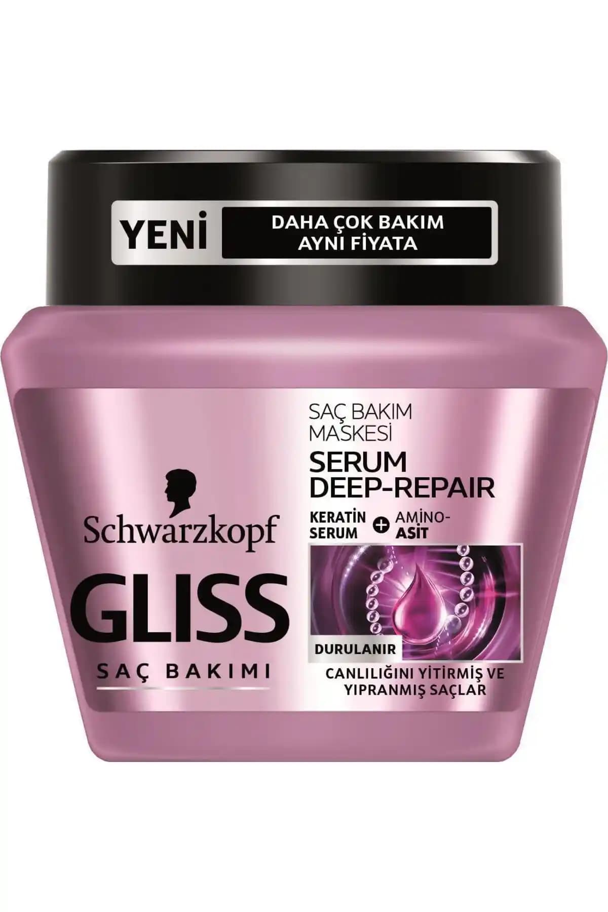 Gliss Deep Repair Saç Maskesi Serumuyla Saçlarınızı Güçlendirin ve Parlaklık Kazanın