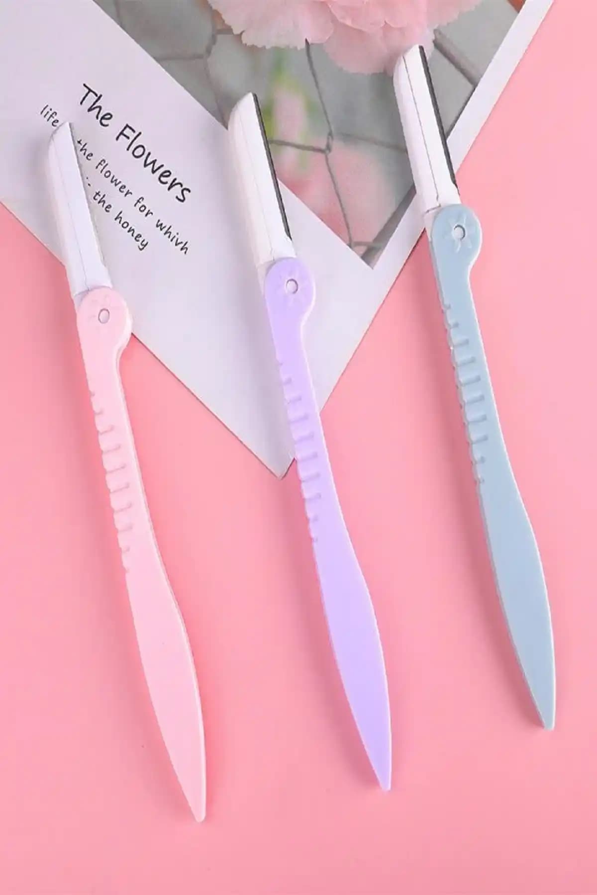 H&E LUXURY DESIGN 3'lü Katlanabilir Kaş Usturası: Estetik ve Kullanım Kolaylığı Sunan Pratik Çözüm