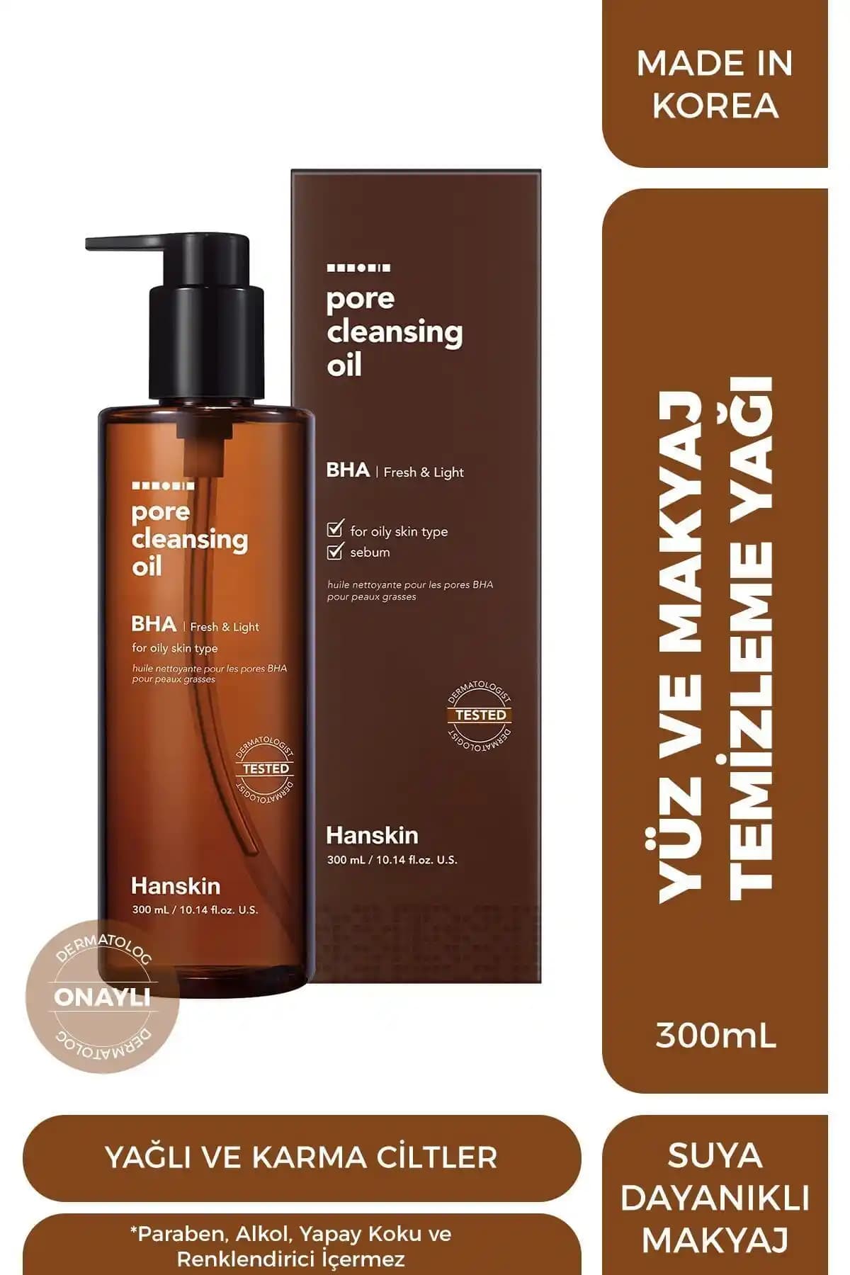 Hanskin Pore Cleansing Oil Bha: Yağlı ve Karma Ciltler İçin Derinlemesine Temizlik Çözümü