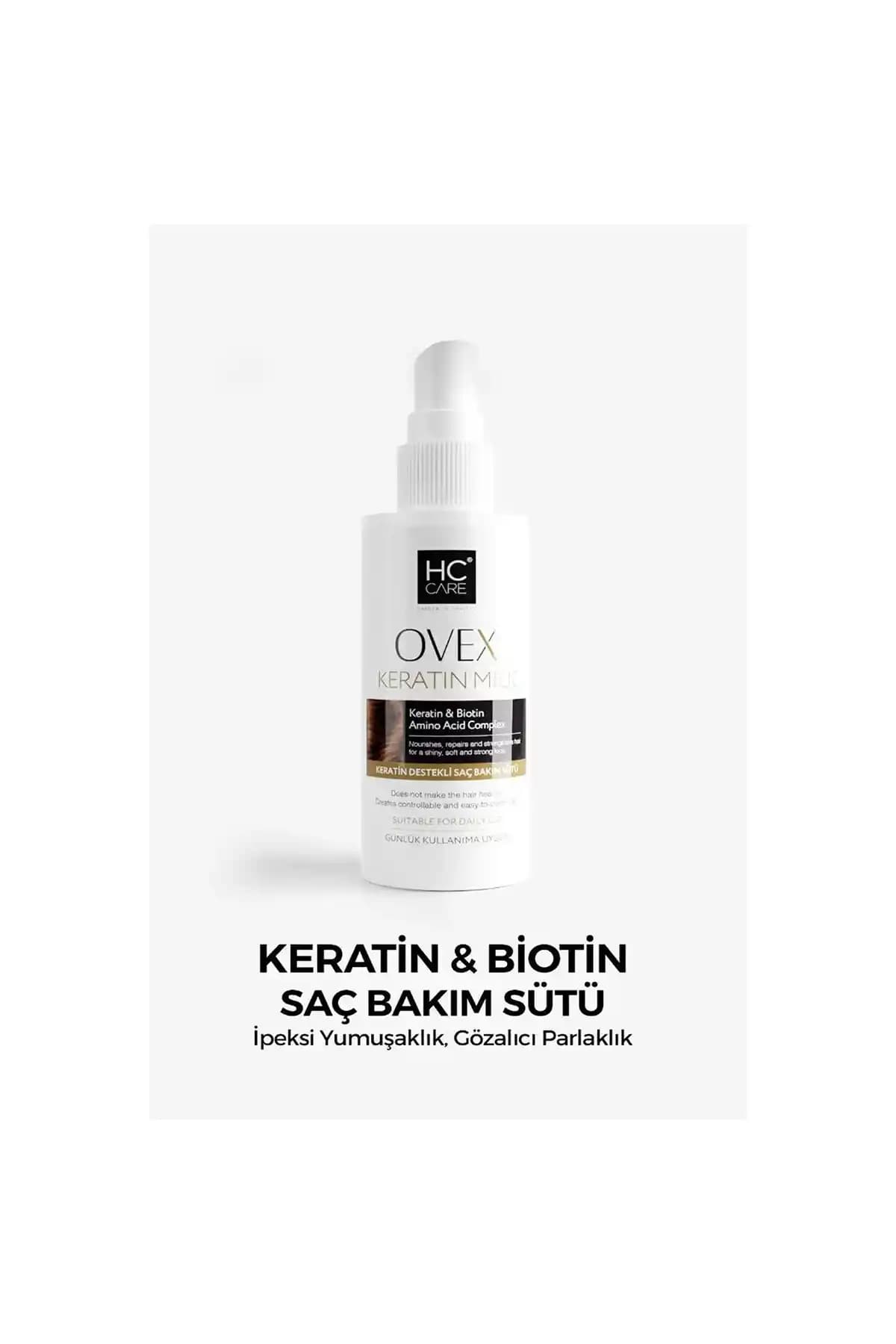 HC Care Ovex Keratin Biotin Saç Bakım Sütü: Sağlıklı ve Parlak Saçlar İçin Etkili Destek