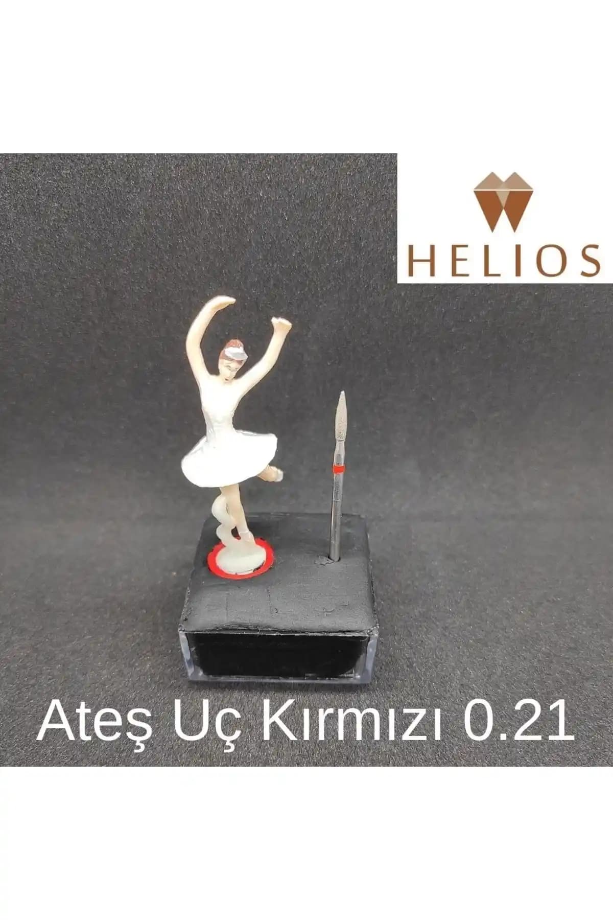 Helios 10'lu Elmas Manikür Uçları Seti Kuru Törpü Makinası Uyumlu Güvenilir