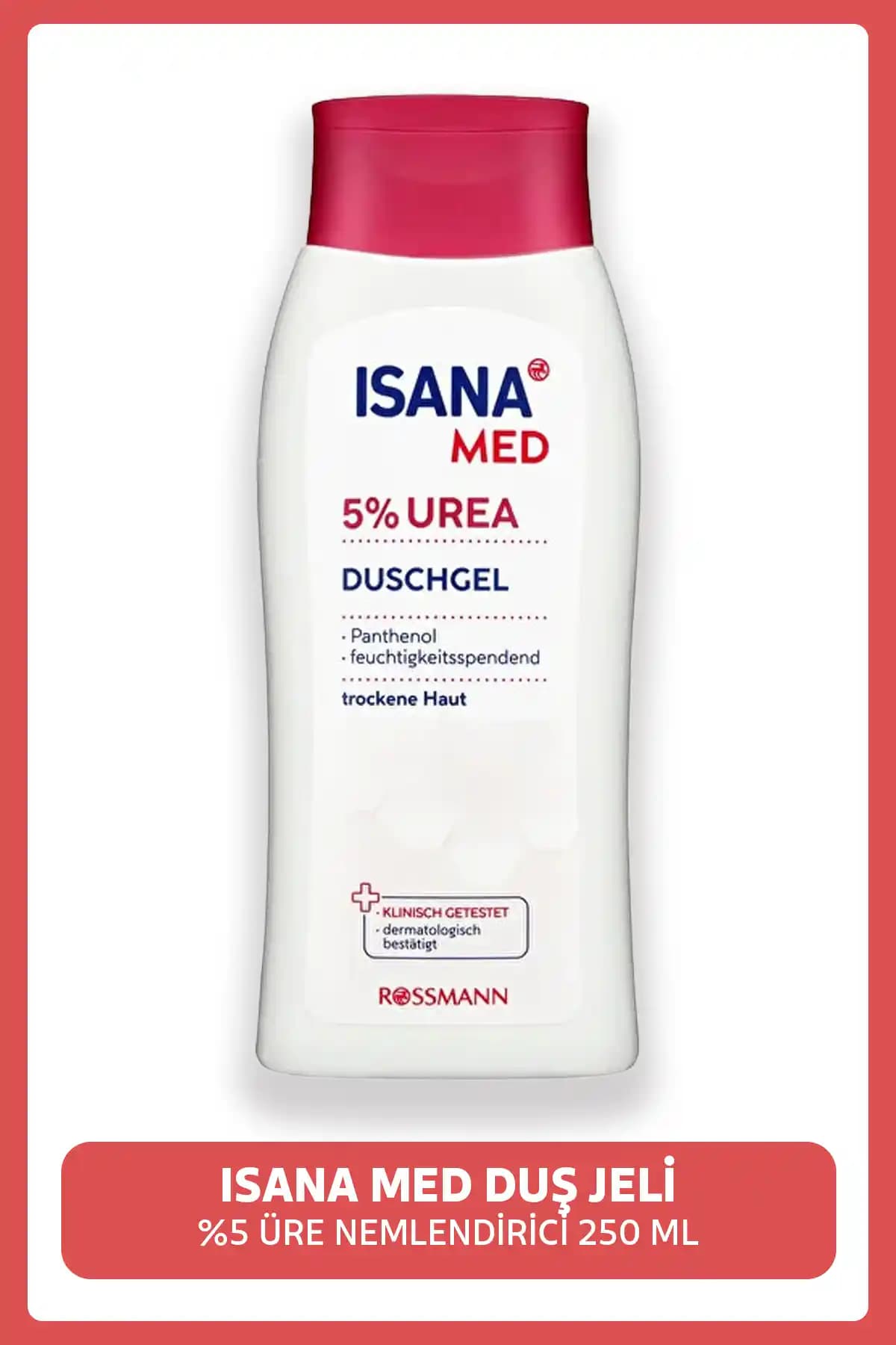 ISANA Med Duş Jeli %5 Ure: Hassas ve Nemli Ciltler İçin Güvenilir Temizlik Ürünü