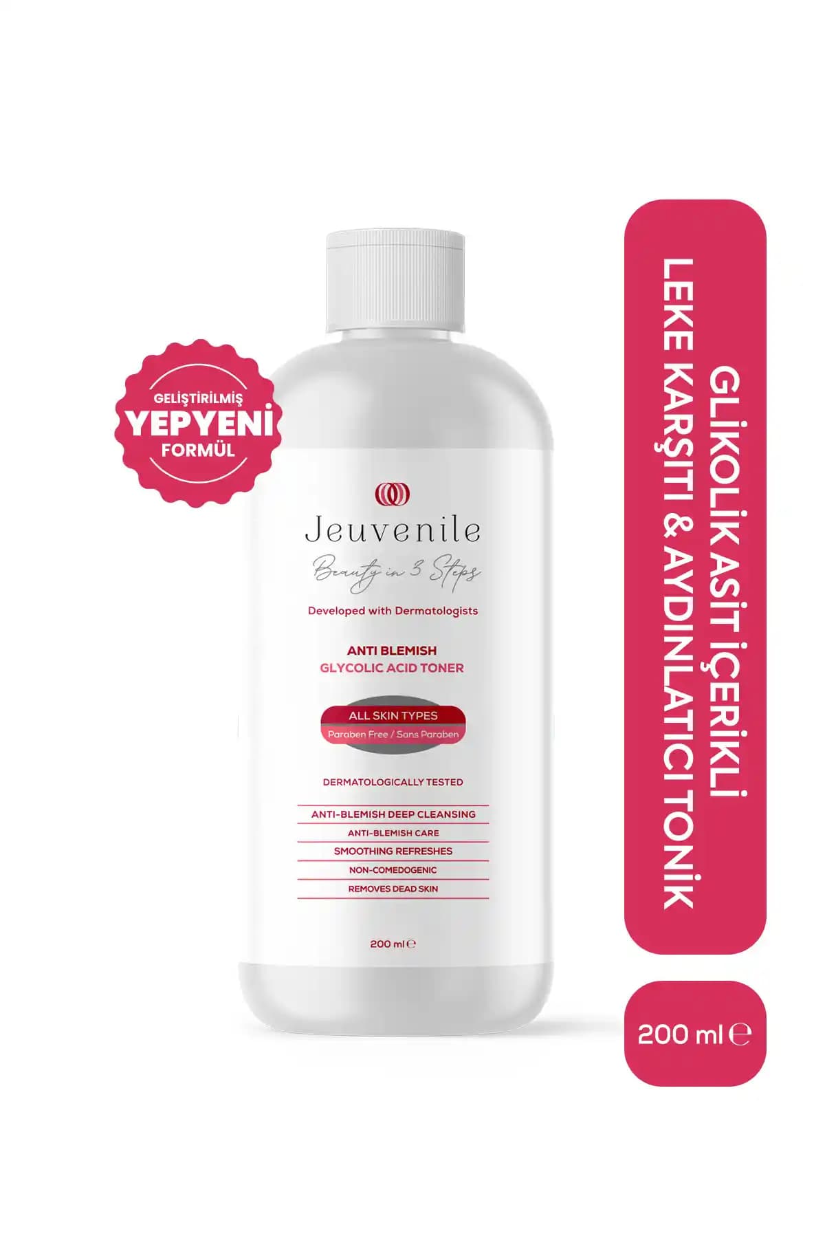 Jeuvenile Glikolik Asit Tonik ile Cilt Yenileme ve Leke Karşıtı Bakım