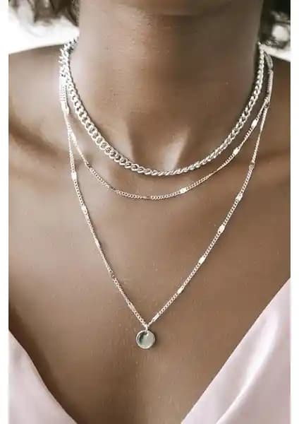 Kadınlar İçin Modern ve Çok Yönlü Gü<müş> Pullu Kolye Seti Tasarımı ve Kullanım İpuçları