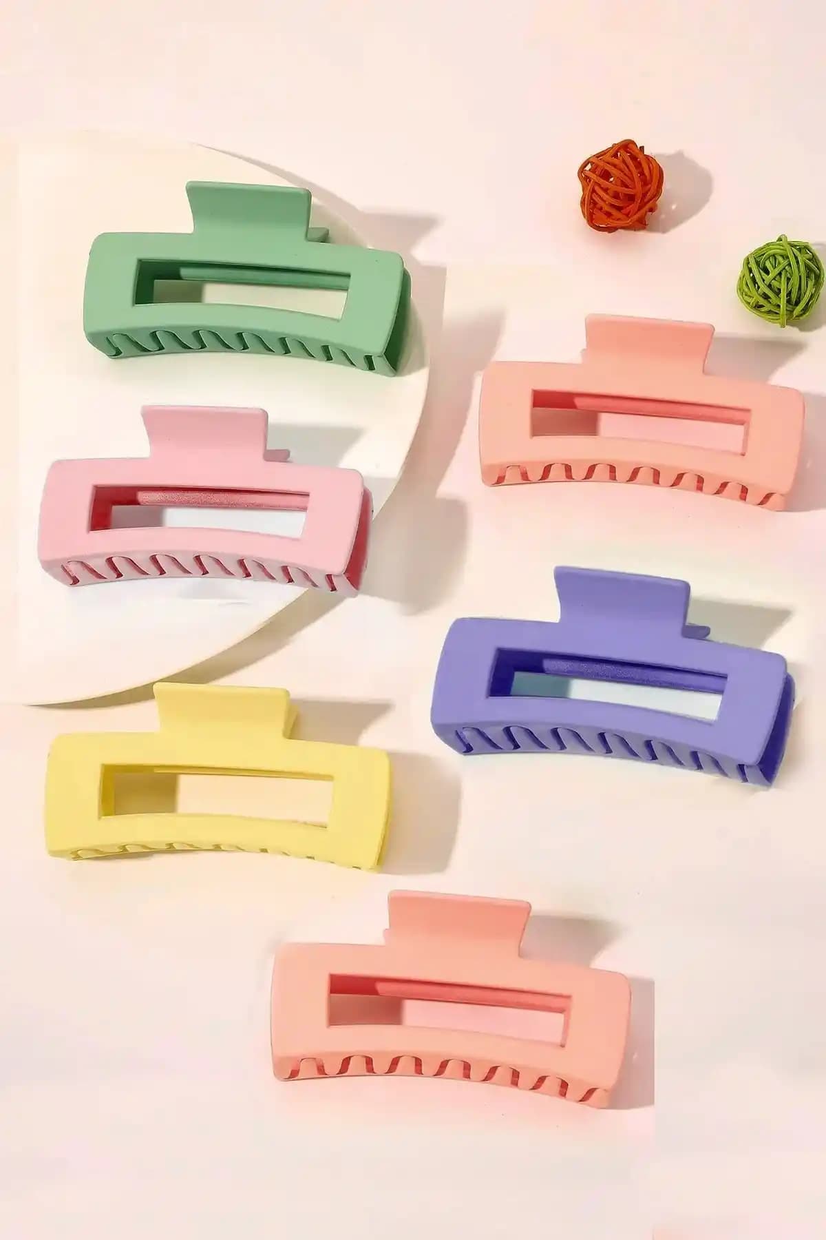 Kadınlar İçin Renkli Büyük XL Mandal Toka Seti Şıklık ve Pratiklik Sunar