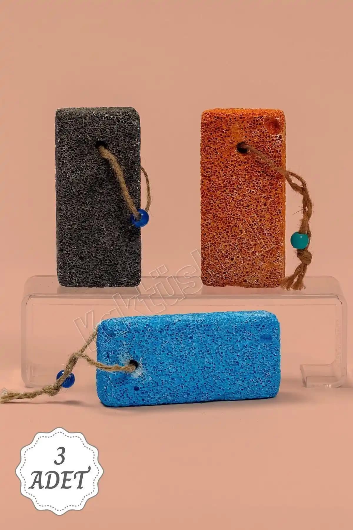 KaktüsKedi 3 Adet Ponza Taşı Seti Doğal ve Etkili Ayak Bakım Çözümü