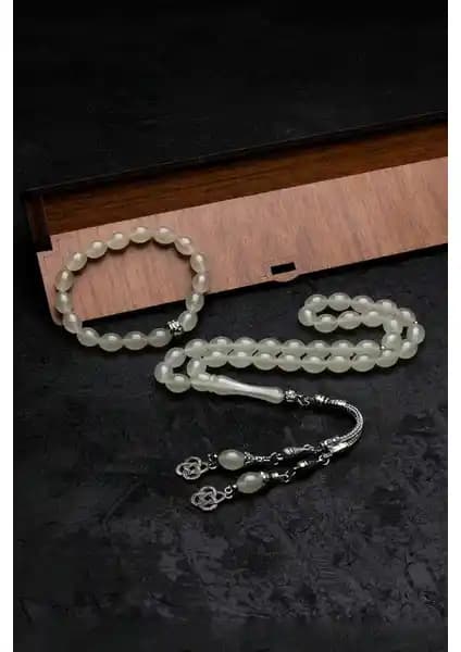 Karanlıkta Parlayan Kedigözü Doğaltaş Tesbih ve Bileklik Seti Şık ve Fonksiyonel Tasarım