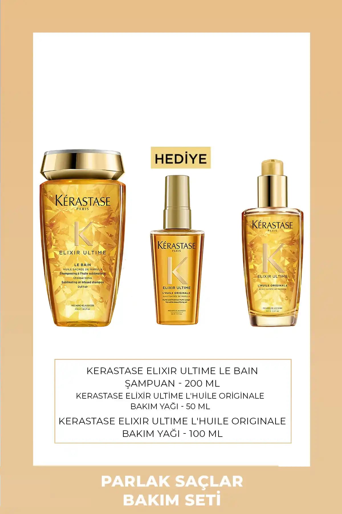 Kerastase Elixir Ultime Saç Bakım Seti: Parlaklık ve Canlılık Sağlayan Profesyonel Çözüm
