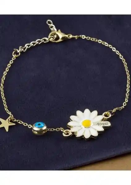 Kişiye Özel Nazar Boncuklu Papatya Bileklik: Estetik ve Anlamlı Takı Seçenekleri