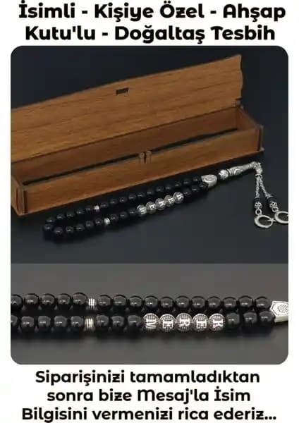 Kişiye Özel Parlak Oniks Tesbih ile Benzersiz ve Şık Bir Deneyim Sunar