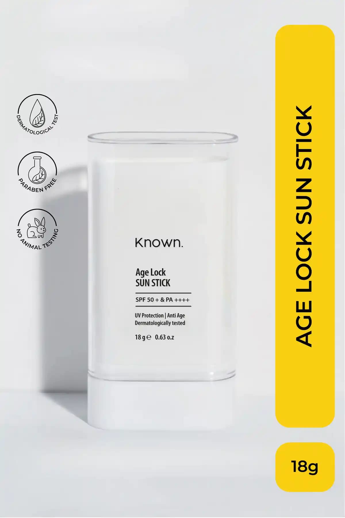 KNOWN Age Lock Stick Güneş Kremi 50+ SPF ile Günlük Koruma ve Yaşlanma Karşıtı Çözüm