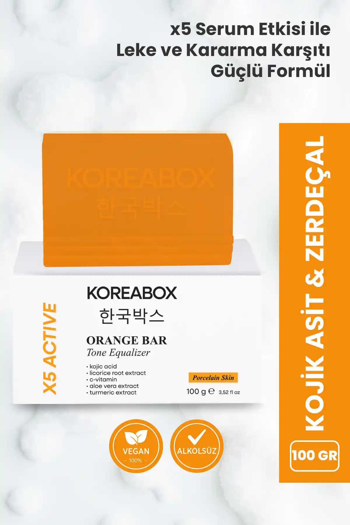 KOREABOX Kojik Asit ve Zerdeçal İçeren Leke Karşıtı Beyazlatıcı Ürün Özellikleri ve Kullanım Yöntemleri