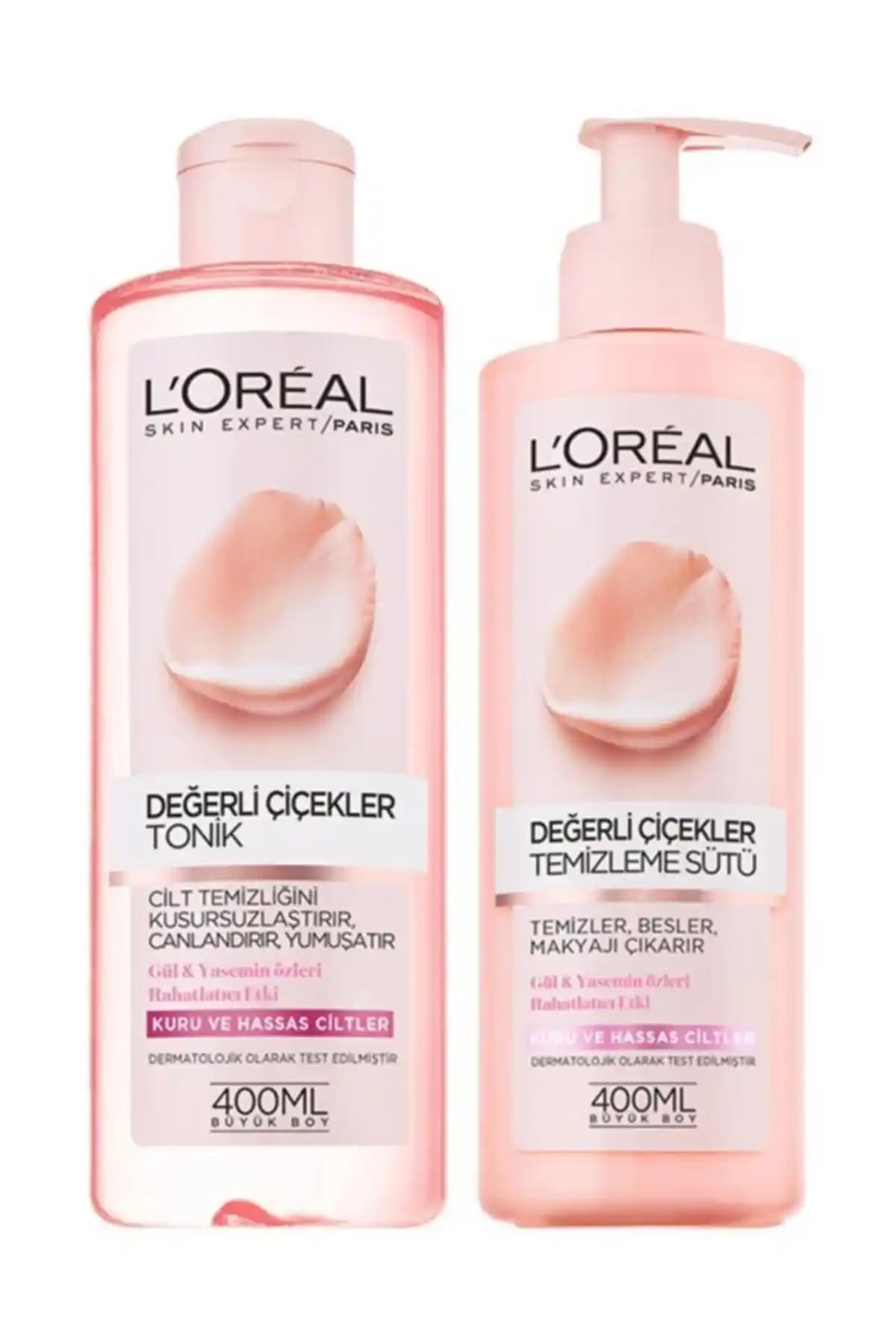 L'Oreal Paris Değerli Çiçekler Kuru ve Hassas Cilt Temizleyici Seti İncelemesi ve Kullanıcı Yorumları
