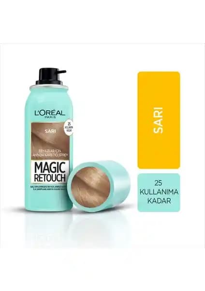 L'Oréal Paris Magic Retouch Sprey ile Beyaz Dipleri Hızlı ve Doğal Şekilde Gizleyin